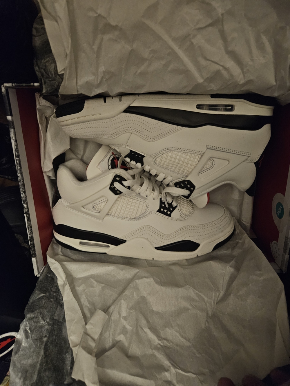 Jordan Men’s White and Black Retro 5 Sneakers